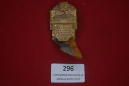 German Turnverein commemorative medal, bronze, inscribed “Deutsches Turnfest der Nordmark – 10.