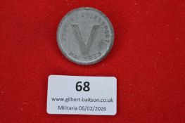 German “Tag der Volksport” commemorative badge dated May 1933, circular form with large central