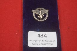 Third Reich National Socialist Party (NSDAP) Membership Badge, silvered example with eagle and