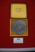 A Third Reich NSDAP Gau Hamburg long service award medal, circular aluminium issue inscribed “Für