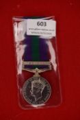 General Service Medal 1918–62, George VI issue, with clasp “MALAYA”, complete with original