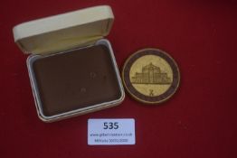 Reichstheaterfest Dresden 1934 commemorative medal, bronze example featuring national eagle and date