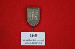 German veterans’ memorial stickpin, shield-shaped, inscribed “Krieger Ehrenmal Triberg 1934”,