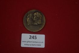 German commemorative medal, circular bronze example marking the centenary of the Battle of