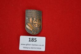 German shooting or regional sports association badge dated 29–30 June 1929, shield-shaped with