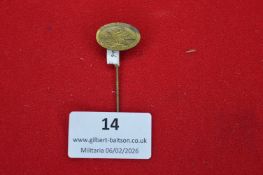 German DLRG (Deutsche Lebens-Rettungs-Gesellschaft) stickpin, oval bronze example with eagle and “