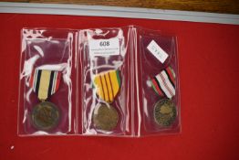 United States campaign medal group comprising Afghanistan Campaign Medal, Vietnam Service Medal, and