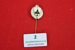 German Kyffhäuser Monument shooting badge, silvered wreath with central shield depicting the