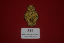 German NSDAP Gauparteitag Völkermarkt badge dated 4–5 October 1930, featuring swastika within wreath