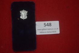 German political organisation badge, silvered alloy example depicting shield and stylised eagle with