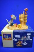 Wedgwood Porcelain Figure Tom & Jerry Sandcastle