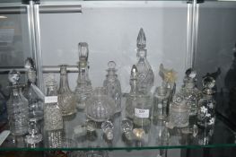 Glass Stoppered Bottles, and Assorted Stoppers