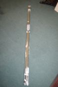 *Universal Metal Curtain Pole Kit 180cm long in Brass Finish