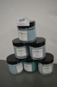*6x 60ml of Morris & Co. Paint (assorted pale blues etc.)