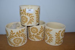 *4x Portland Living Ceramic Planters