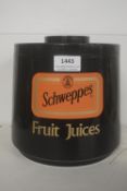 Vintage Schweppes Fruit Juices Ice Bucket