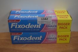 4x 70g Tubes of Fixodent Original Complete Denture Adhesive