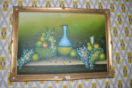 Oil on Canvas Still Life Signed D. Mark