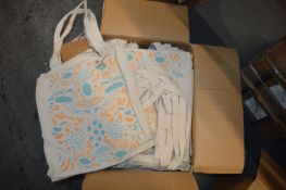 *Large Quantity of Bookblock Printed Hessian Shopper Bags