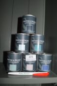 *6x 100ml of Graham & Brown Matt Emulsion (assorted colours)