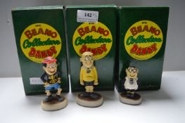 3x Small Robert Harrop Beano and Dandy Collection Resin Figurines - Backstreet Kids