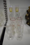 Selection of Happy Anniversary Glasses Including Ruby, Silver, Golden, etc.