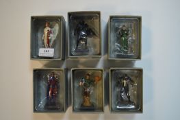 6x Small Marvel Diecast Superhero Figures