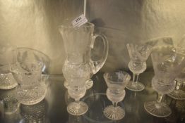 Edinburgh Crystal in the Thistle Pattern 16pc Crystal Glass Set