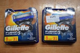 2x Gillette Fusion 5 Pro Glide Razor Blades 8pk