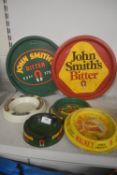 Selection of John Smiths Vintage Collectibles Including Bar Trays and Ashtrays