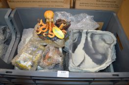 Large Quantity of Aquarium Ornaments (tub not included)