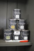 *6x 100ml of Graham & Brown Matt Emulsion (assorted colours)