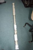 John Lewis Curtain Pole Kit in Cream 1.5m long