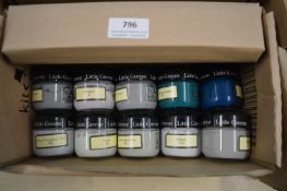 *10x Little Greene National Trust Paint Sample Pots 60ml (assorted colours)