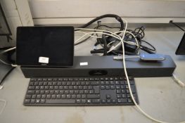 Yealink Soundbar, Tablet, and Keyboard etc.