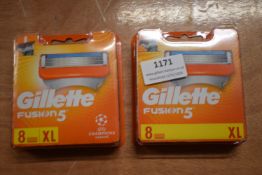 2x Gillette Fusion 5 Razor Blades 8pk