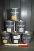 *6x 100ml of Graham & Brown Matt Emulsion (assorted colours)