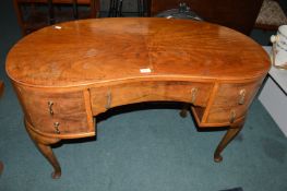 Vintage Kidney Shaped Dressing Table
