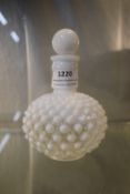 Vintage Milk Glass Hobnail Opalescent Perfume Bottle