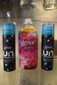 2x Lenor Unstoppables Fresh In-Wash Scent Booster 275g, and 1x Lenor Jasmin & Red Berries Fabric