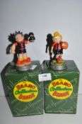 Small Robert Harrop Beano and Dandy Collection Resin Figurines - Ballboy and Pansy Pottery