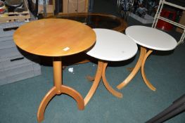 3x Circular Occasional Tables