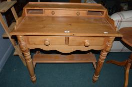 Solid Pine Three Drawer Desk