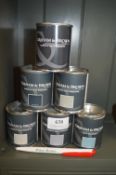 *6x 100ml of Graham & Brown Matt Emulsion (assorted colours)