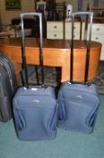 Pair of Azure Carry On Travel Cases
