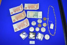 Coinage, Banknotes, and Costume Jewellery