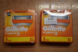 2x Gillette Fusion 5 Razor Blades 8pk