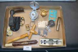 Small Collectibles Including Corkscrews, Multitool, etc.