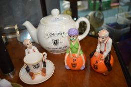 Ringtons Teapot, Novelty Cruets, etc.
