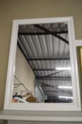 Large White Frame Mirror